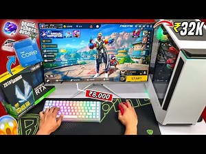 Fully Gaming, Editing & Live Streaming PC Build with Monitor Under 40k | Intel i5 12400f, 16gb ram.