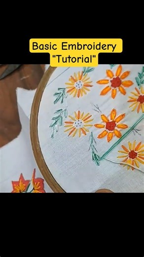 Basic Embroidery" Tutorial" #shortsbeta