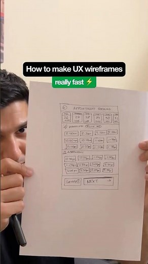 How to make UX wireframes - really fast ⚡️#ux #uxdesign