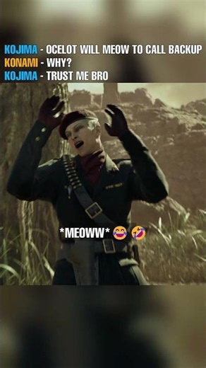 Hideo Kojima Know Peak😂 #metalgearsolid #metalgearsolidsnakeeater #snakeeater