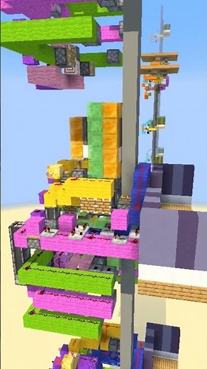 BEST 2x2x3 Realistic Elevator Showcase 1.16 - 1.21 #minecraft #redstone #minecraftbuilds