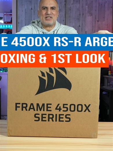 Coolest PC Case EVER!! Corsair Frame 4500X RS-ARGB with Tempered Glass Unboxing and Closer Look #argb #pccase #corsair