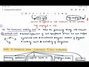 ACCA F4 - Corporate and Business Law - Chapter 4 - Employment Law (Complete)