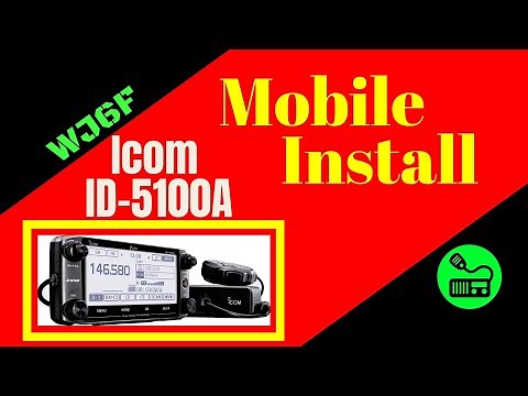 Icom ID-5100A Mobile Install