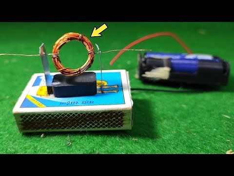 copper wire and magnet experiment - homopolar motor - battery, magnet and copper wire