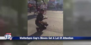 Dancing Walterboro police officer has local connection