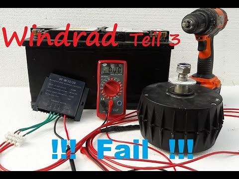 Windrad, Vertikalwindrad selber bauen Teil 3