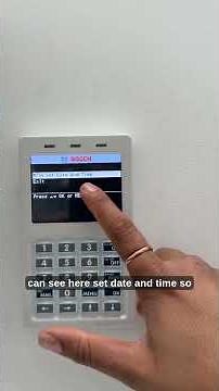 Bosch Solution 6000 Setting Date Time #CTCTechTalks #BoschSolution6000 #boschalarm