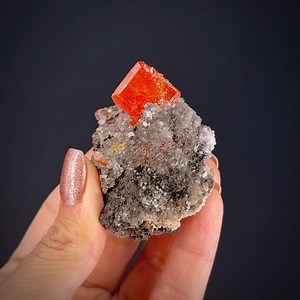 19K views · 758 reactions | Wulfenite on Calcite (2003) - Red Cloud...