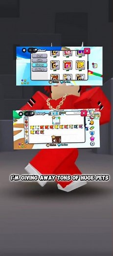 Day #2 | Giving away Huge pets in pet sim 99...🌟 #shortsroblox #giveawayyy #petsimx #petsimulatorx
