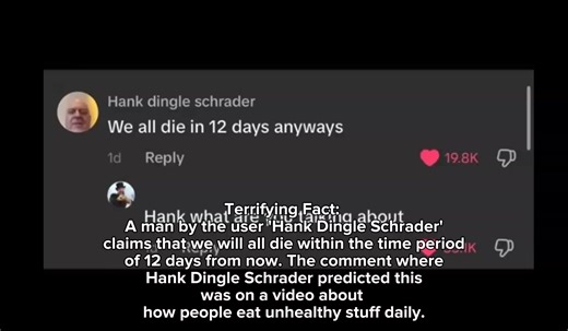 im so fucking scared rn bro Hank knows something and im not even joking.. his username is mayormaynotbehank i think or something #fyp #viral #awareness #hankknowssomething #hankdingleschrader