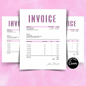 Editable Invoice Template | Small Business Form - Etsy