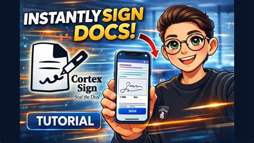 How to Use Cortex Sign | Document Approval Signature Workflow Tutorial | Rim Tafech