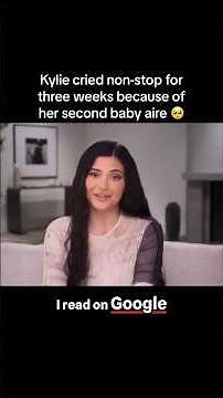 Kylie Jenner Reveals She Cried for 3 Weeks After Her Second Baby 😢💔