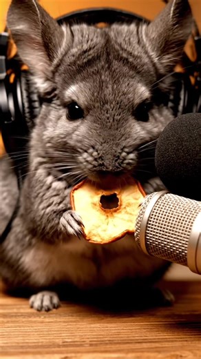 ASMR Chinchilla Eating #asmr #animals #chinchilla #mukbang #fyp
