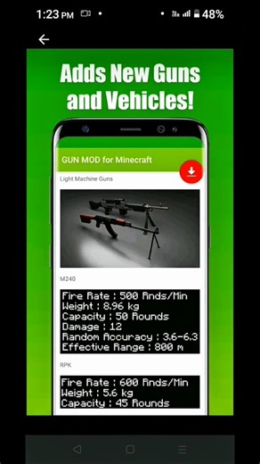 How to download Minecraft gun mod for Minecraft MCPE #minecraft #aestheic #shorts