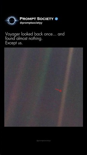 That Tiny Dot Is Earth… 🌍 | The Pale Blue Dot #PaleBlueDot #Voyager1 #NASA #Earth #Space #Astronomy