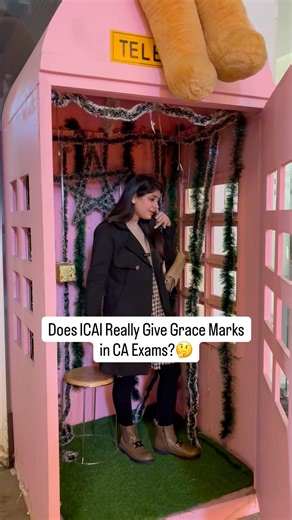 Dose ICAI Really give grace marks in CA exams 🤔 #cafoundation #students #shortvideo