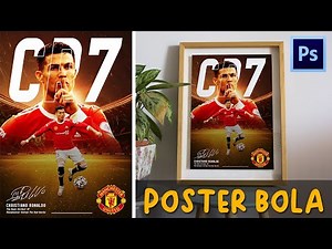 TUTORIAL DESAIN POSTER BOLA DI ADOBE PHOTOSHOP