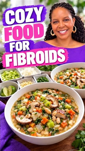 Cozy White Bean & Mushroom Soup | A Nourishing Plant-Based Meal for Fibroid Wellness