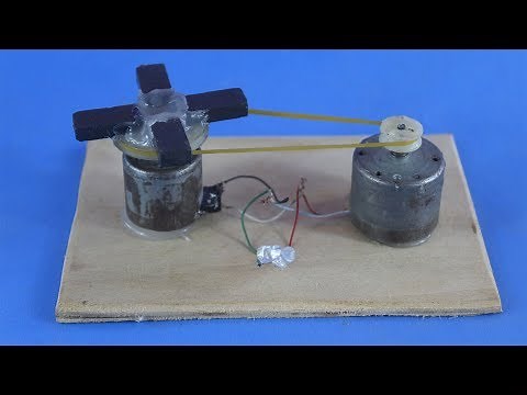 Free Energy light bulb using magnet motor