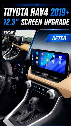 Toyota RAV4 2019-2025 12.3”Display Android Screen Upgrade #rav4 #carplayscreen #shorts