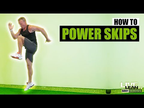 How To Do ALTERNATING STATIONARY POWER SKIPS | Exercise Demonstration Video and Guide