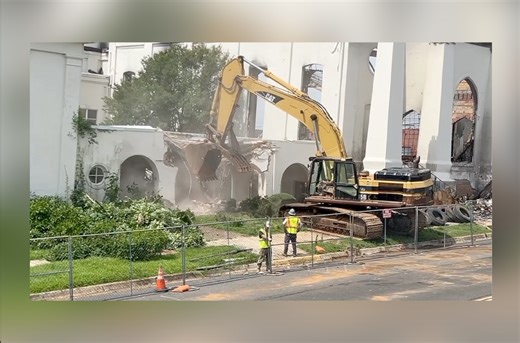 Historic Marshall church begins demolition process