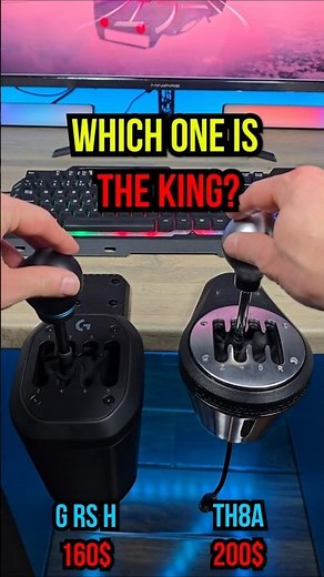 Logitech RS H-Shifter vs Thrustmaster TH8A: Which one is better? #simracing #thrustmaster #logitech