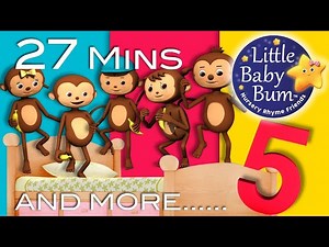 Five Little Monkeys   Five Little Ducks   More "Five Little" Nursery Rhymes | LittleBabyBum! - Videos For Kids
