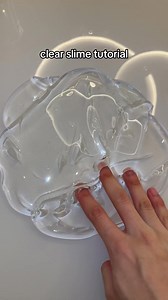 CLEAR SLIME TUTORIAL ❤️ follow for more/siga para mais vídeos #viralreels #slime #asmr #tutorial | Burn Slime