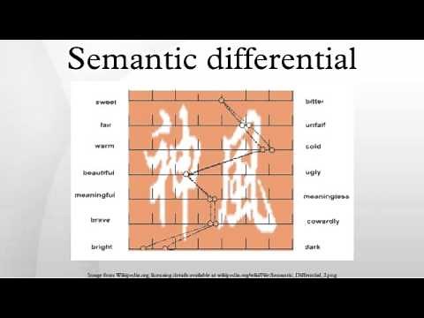 Semantic differential
