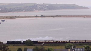 Saphos Rail Tours "Devonian Express" ran today from Solihull to Plymouth. It began its journey under diesel power with LSL 47614 and made its way down through Warwick, Leamington Spa, Banbury, and Oxford picking up passengers before heading to Bristol Temple Meads. Here the diesel was put on the rear of the train and steam power provided by 46100 Royal Scot and 45231 Sherwood Forester worked in tandem at the head for the remainder of the journey to Plymouth. | Coast Cams
