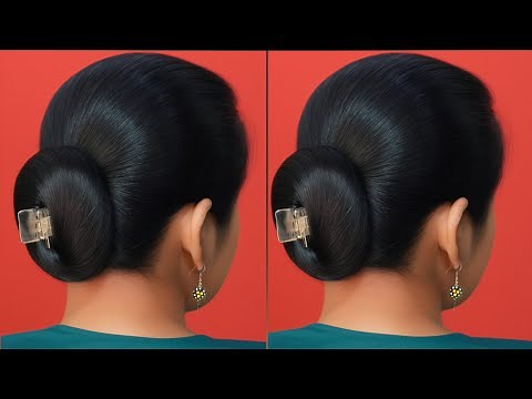 Daily Use Claw Clip Bun | Quick & Elegant Low Hair Bun Tutorial