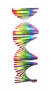 SS 3D Wind Spinner Helix Twister Stainless-steel 6.5"x18" Multicolored SS Yard Decoration - Etsy