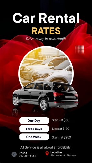 All Service Auto Club on Instagram: "Need a car TODAY? 🤔 Look no further! We’ve got clean, reliable rentals available right now. Book with just $50 and drive away in minutes. Whatsapp us at 357-8984 to reserve🚗‼️ #rentalcarbahamas #rentacartoday #bahamaslife #drivenow"