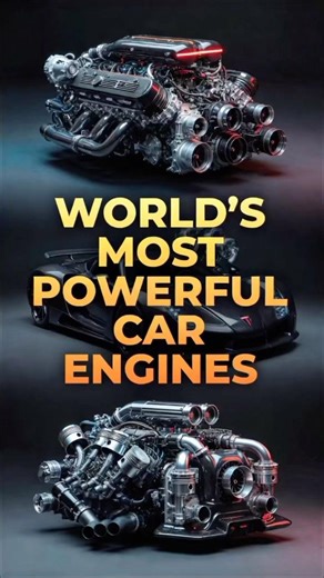 Worlds most powerful car engines ever made😱 #carreview #supercars #bugattitourbillon #hypercars
