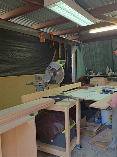 Crafting an Altar Rail from Scratch Workshop with tools neatly arranged: