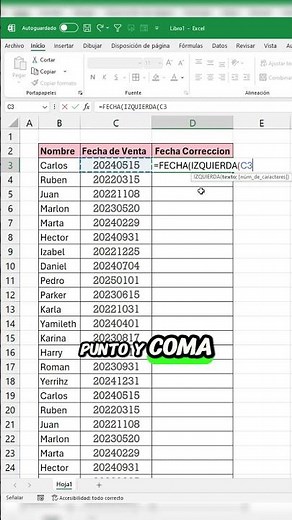How to correct dates in Excel quickly and easily #Excel #office #yerrihz #tutorial