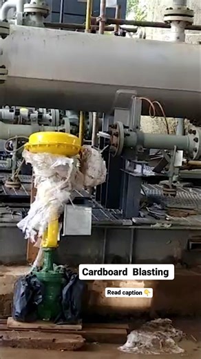 Chemical iQ | 😱🔥what is card board blasting🔥😱 **Cardboard Blasting** Cardboard blasting is a method used for cleaning pipelines by utilizing compressed... | Instagram
