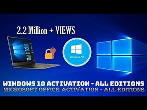 How to Activate Windows 10 & Microsoft Office 2016.