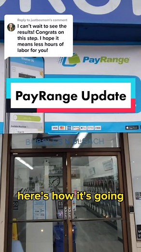 Replying to @justbosmom Here's an update on how @payrange is doing at my laundromat #money #business #cashless