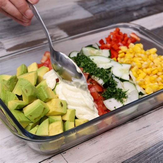 32K views · 623 reactions | Try making this avocado salad recipe for dinner! | Recipes Learn | Facebook