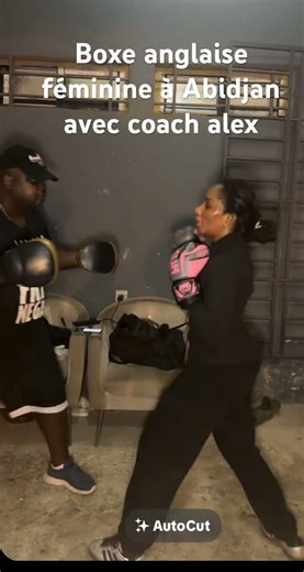 Boxe anglaise féminine à Abidjan avec coach Alex : 0758031709