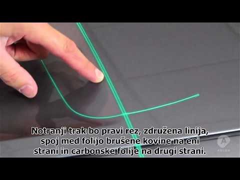 Knifless cuting vinyl with Cutting Tape Finish Line