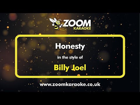 Billy Joel - Honesty - Karaoke Version from Zoom Karaoke