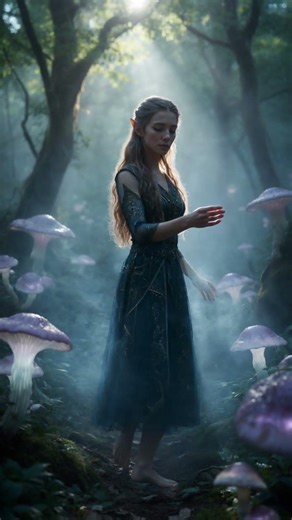 Midnight Melodies: The Enchanted Elven Flute & Surreal Forest 🌿✨ #Fantasy #Flute #ElvenMusic