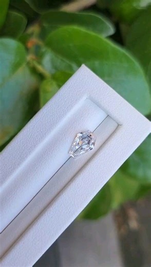 Coffin cut moissanite 🖤 View all coffin cuts - www.sapphirestudiosdesign.com/coffin-ring-collection | Sapphire Studios Design