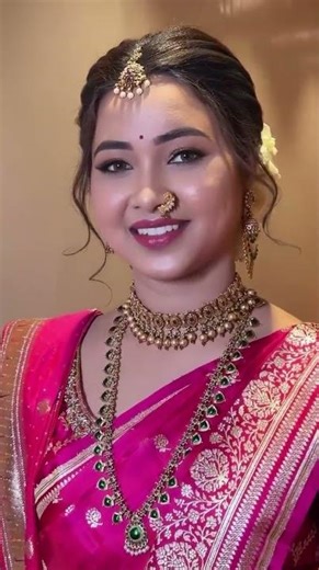 #marathi Bridal Looks Ideas | Maharashtrian Look | Nauvari Saree Look #bride #nauvari#saaj