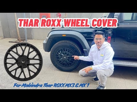 Thar ROXX Wheel Covers Unboxing & Review🔥🔥 | Modified Autos ROXX Wheel Cover with Mahindra Logo!